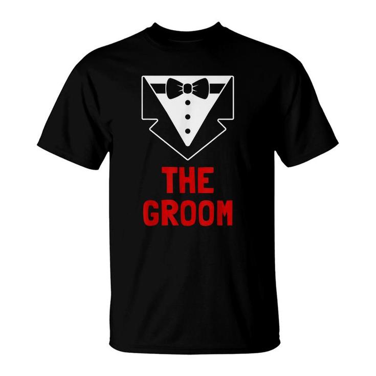 The Groom - Stag And Bachelor Party Group Tuxedo Outfit Gift  T-Shirt