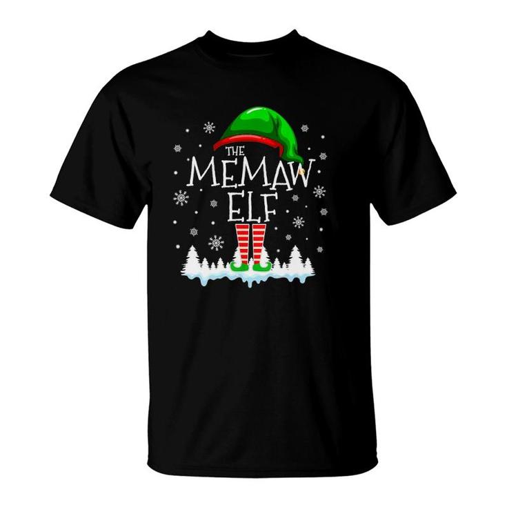 The Memaw Elf Christmas Family Matching Costume Pjs Cute T-Shirt
