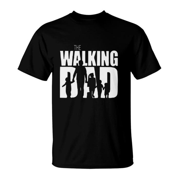 The Walking Dad Print New Letters T-Shirt