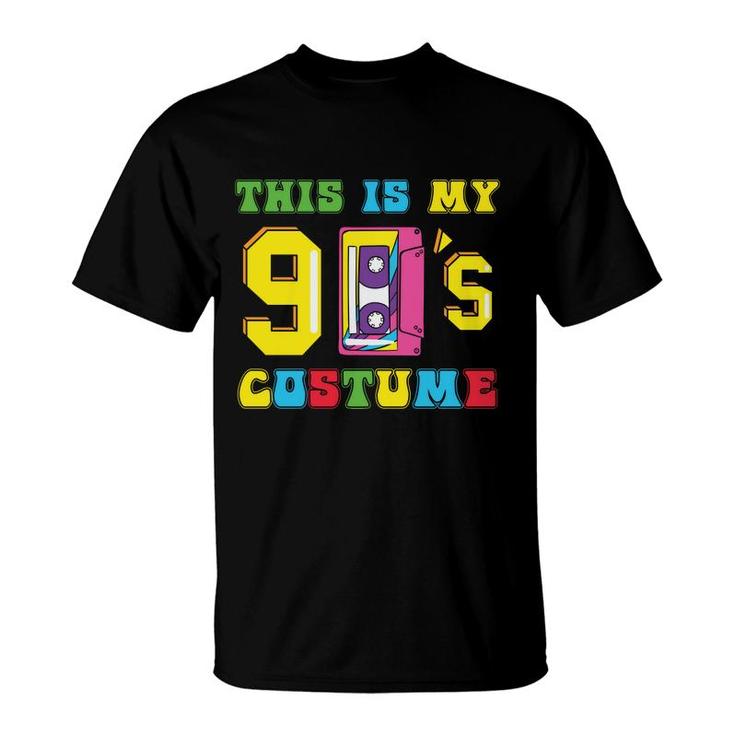 This Is My 90S Costume Mixtape Colorful Gift 80S 90S T-Shirt