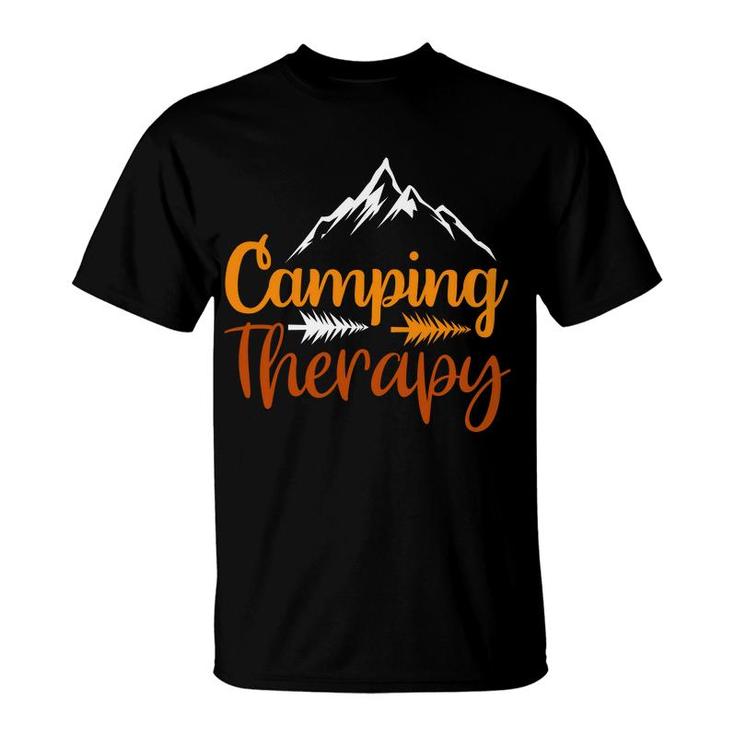 Travel Lover Always Has Camping Therapy In Every Exploration T-Shirt
