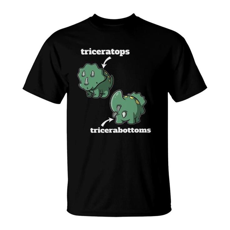 Triceratops Tricerabottoms Funny Dinosaur Gift T-Shirt