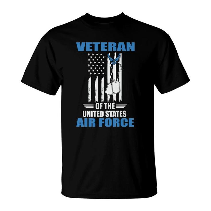 Veteran 2022 Of The Us Air Force Blue Graphic T-Shirt
