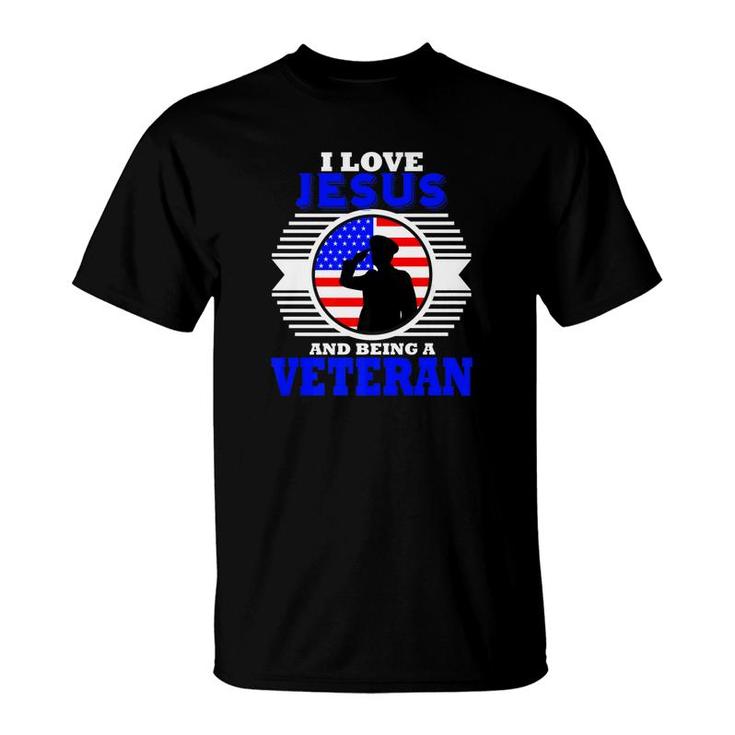 Veteran Christian Military Jesus Gift Dad Husband T-Shirt