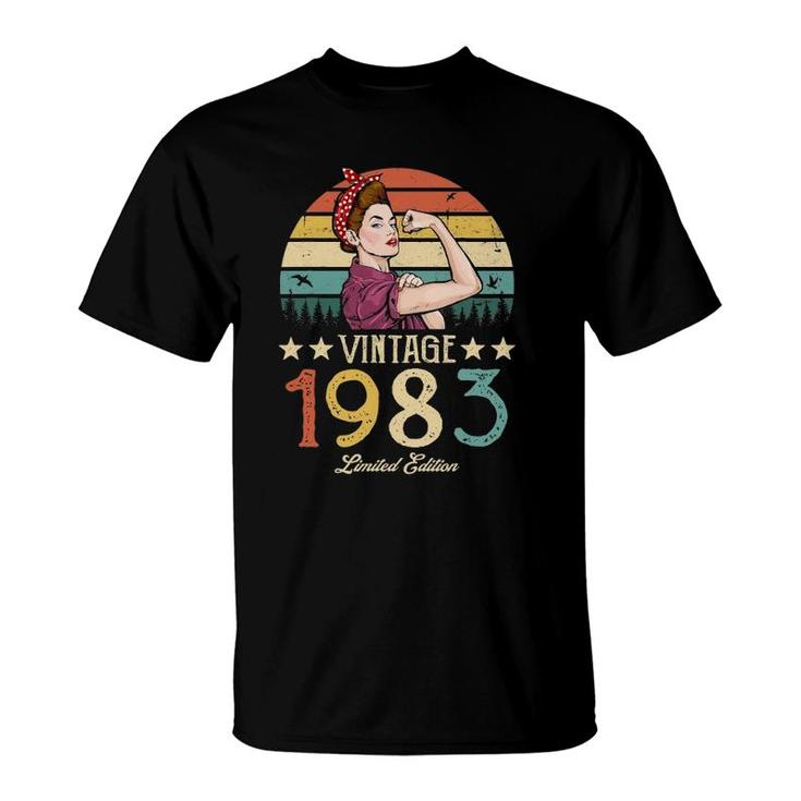 Vintage 1983 Limited Edition 1983 39Th Birthday 39 Years Old T-Shirt