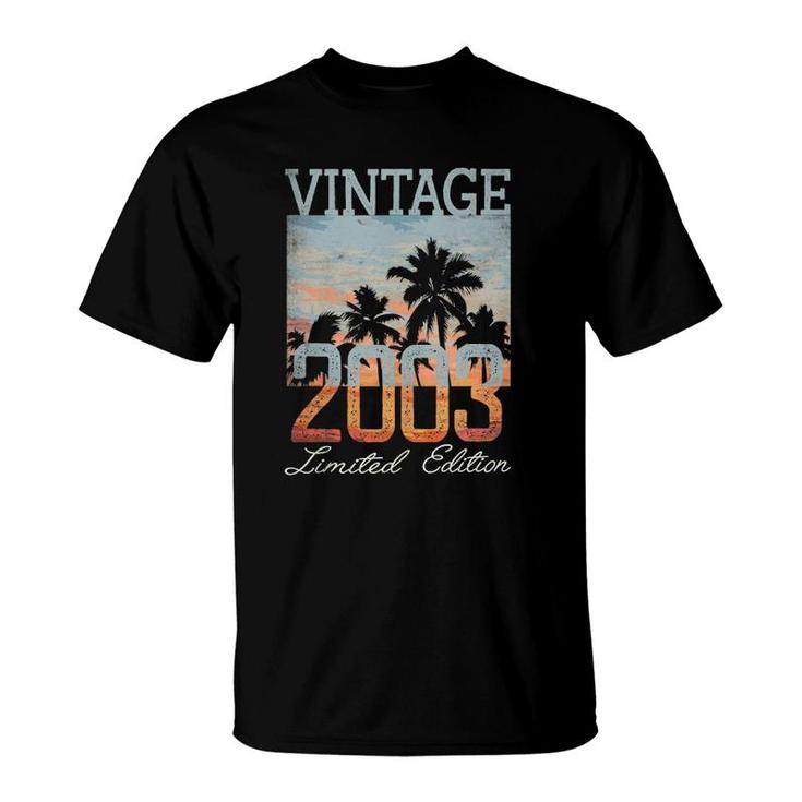 Vintage 2003 Limited Edition 18Th Birthday 18 Years Old Gift  T-Shirt