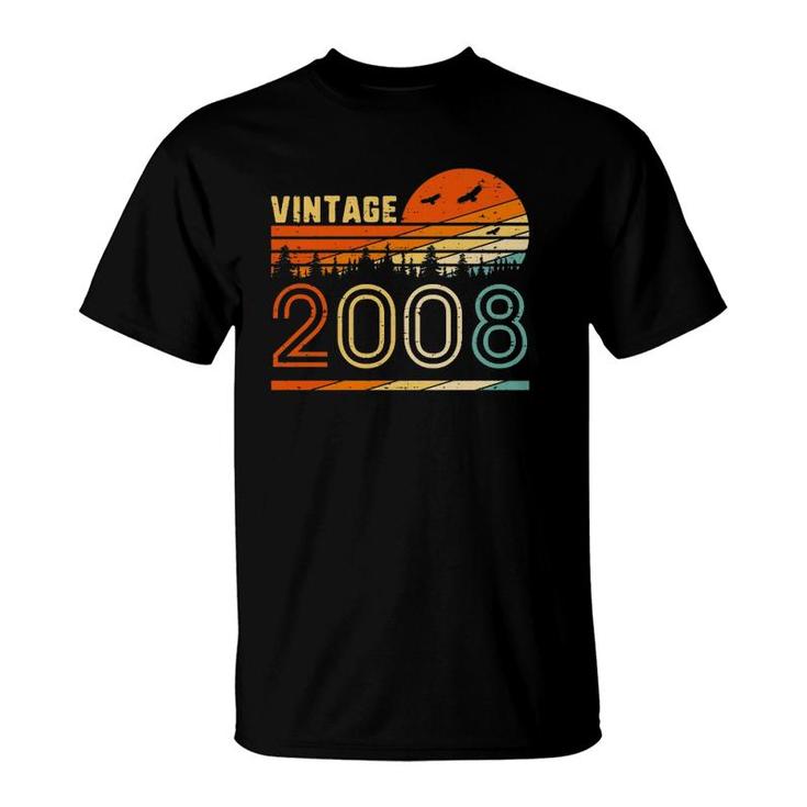 Vintage 2008 Retro 12Th Birthday Gift Fun B-Day 12 Years Old  T-Shirt