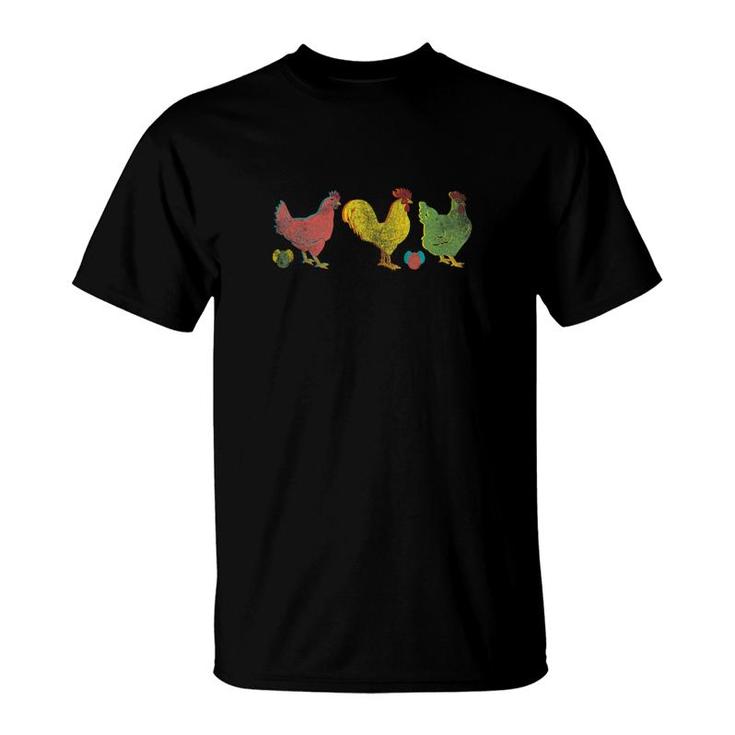 Vintage Chicken  Chicken Owner Gift T-Shirt