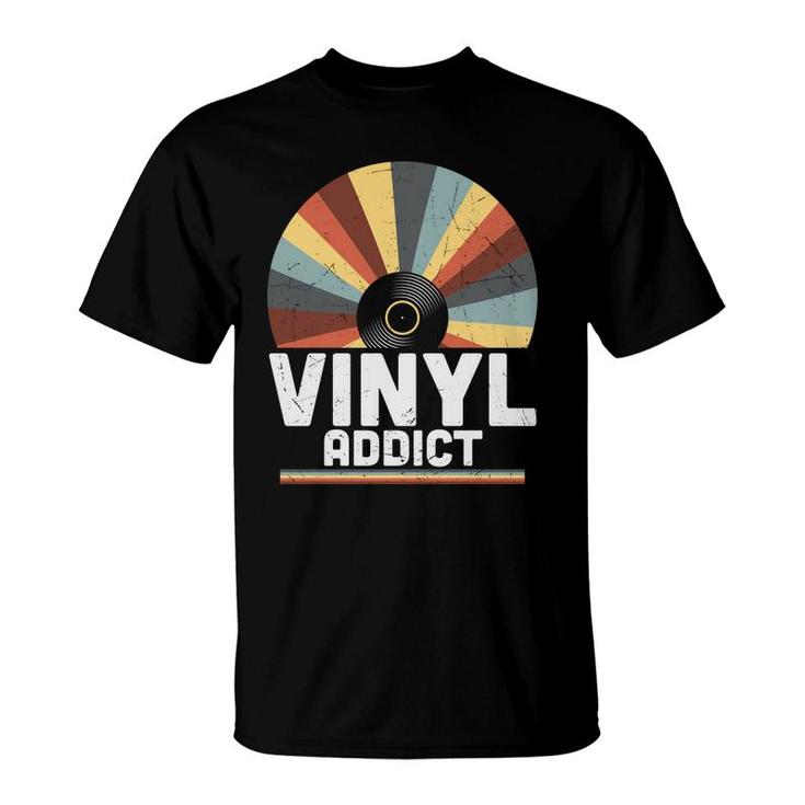Vinyl Addict Cd Retro Vintage 80S 90S Styles T-Shirt