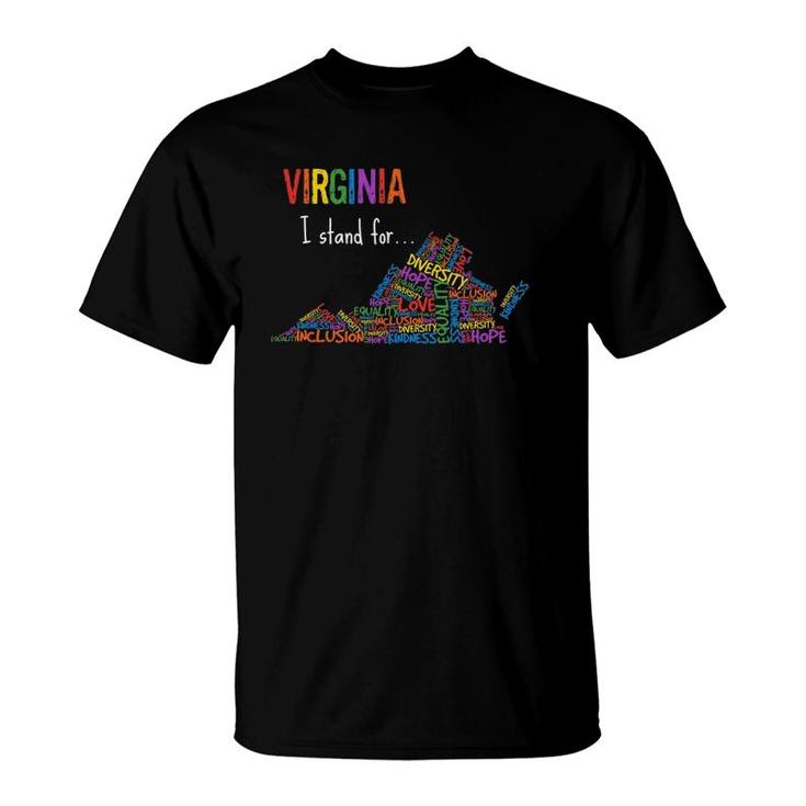 Virginia Gay Lgbtq Pride Month Equality Diversity Inclusion T-Shirt