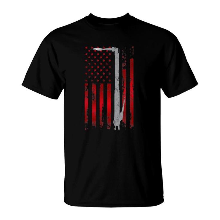 Welding Vintage Patriotic Usa American Flag Welder Gift T-Shirt
