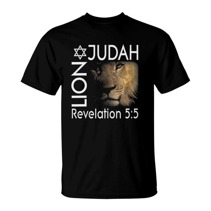 Womens Lion Of Judah Christian Messianic V-Neck T-Shirt