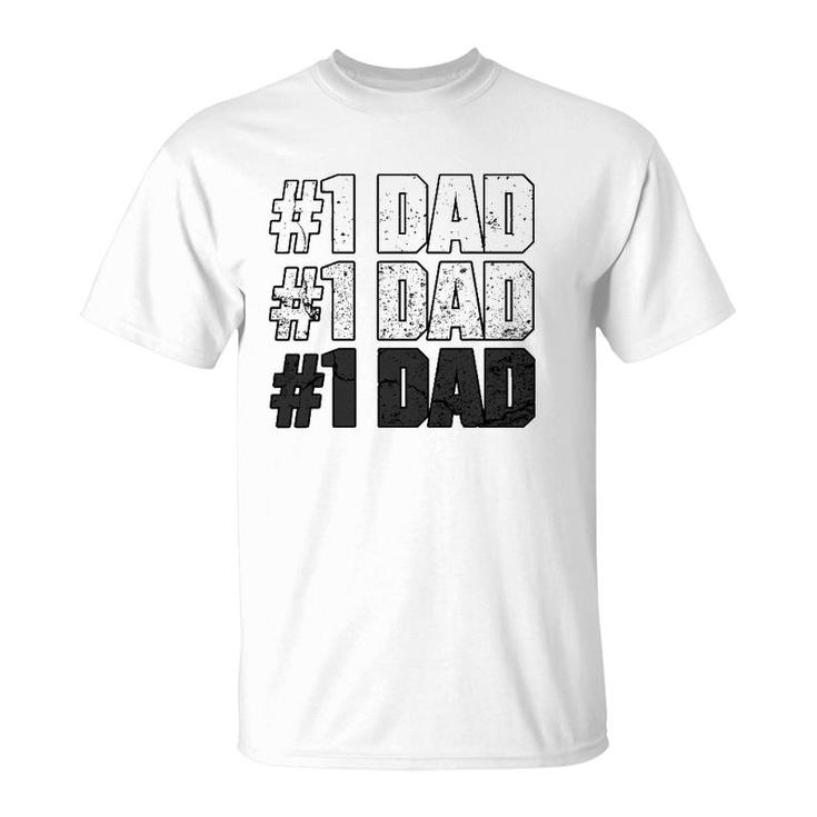 1 Dad Apparel For The Best Dad Ever - Vintage Dad T-Shirt