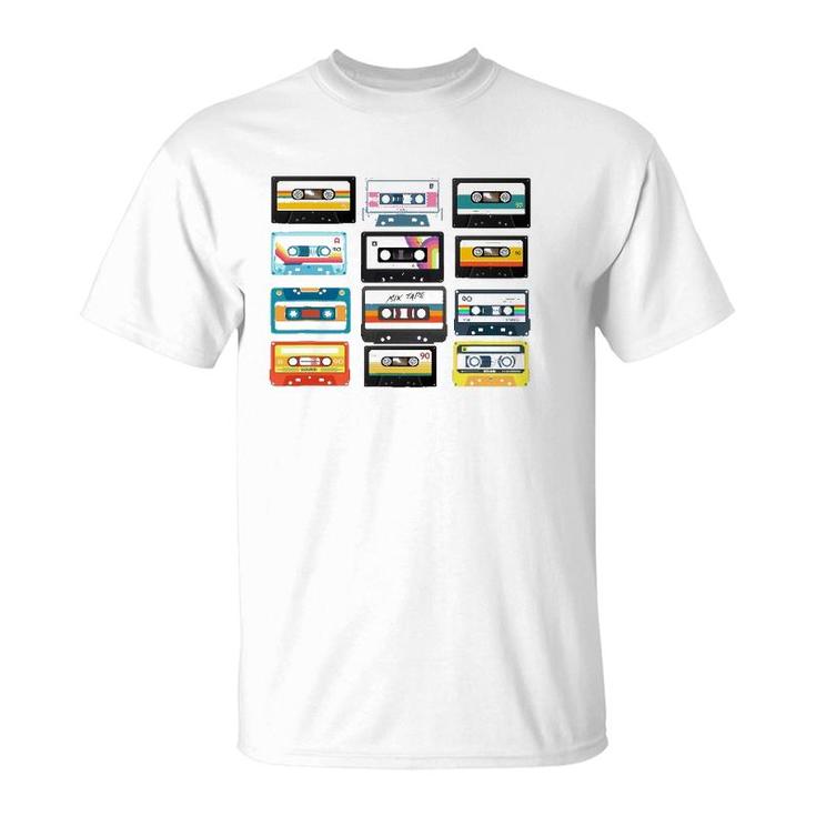 1990S Retro Vintage Birthday 90S 80S Cassettes Tapes Graphic T-Shirt