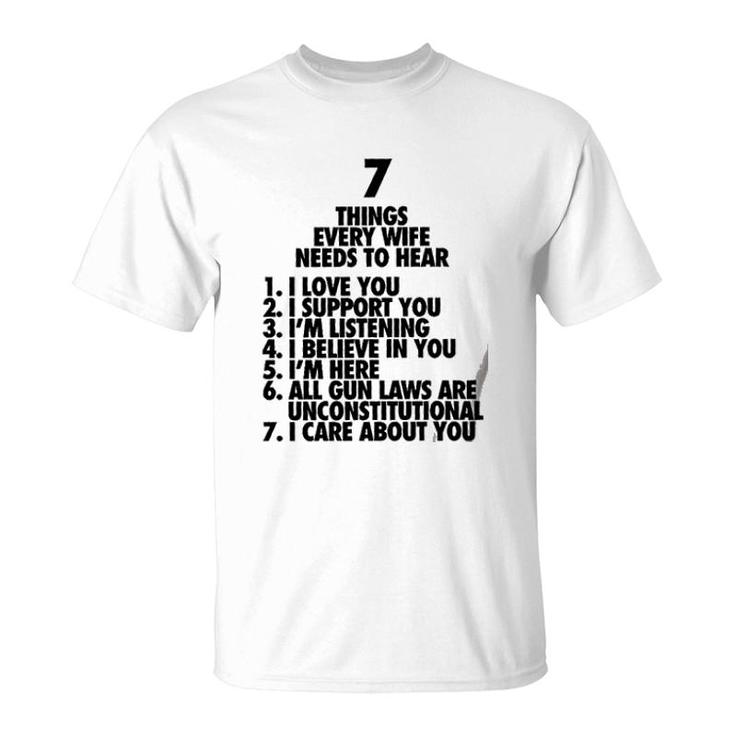 7 Things 2Nd Amendment Funny New Trend T-Shirt