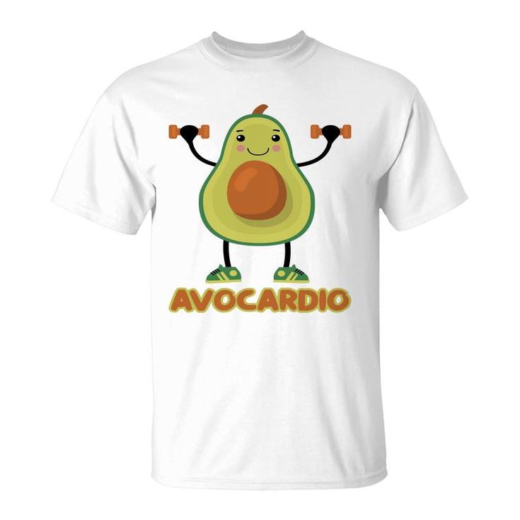 Avocardio Funny Avocado Is Gymming So Hard T-Shirt