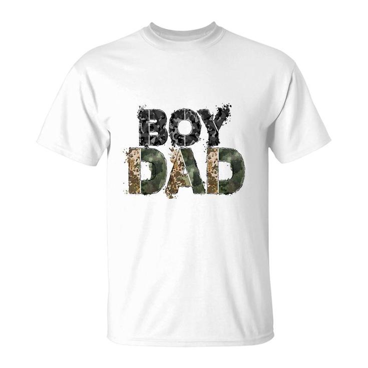 Badass Boy Dad Hero Father Leopard Design T-Shirt