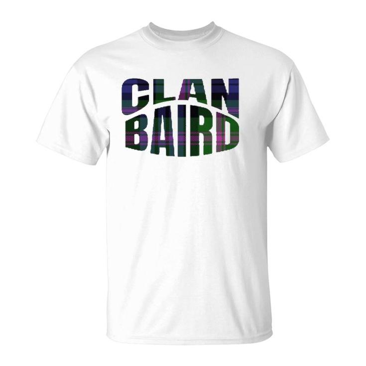 Baird Clan Kilt Tartan Namesake Scotland T-Shirt