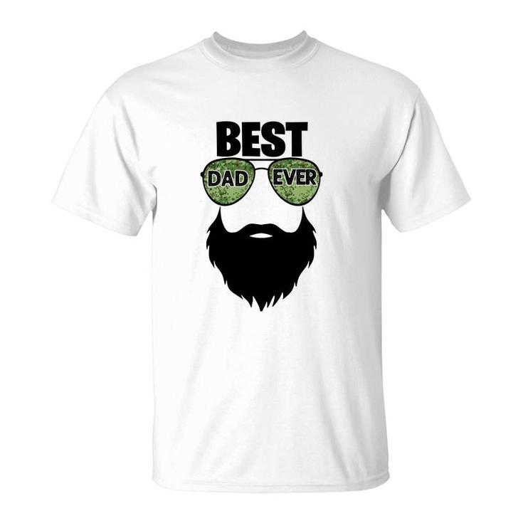 Best Dad Ever Black Beard Special Gift For Dad Fathers Day T-Shirt