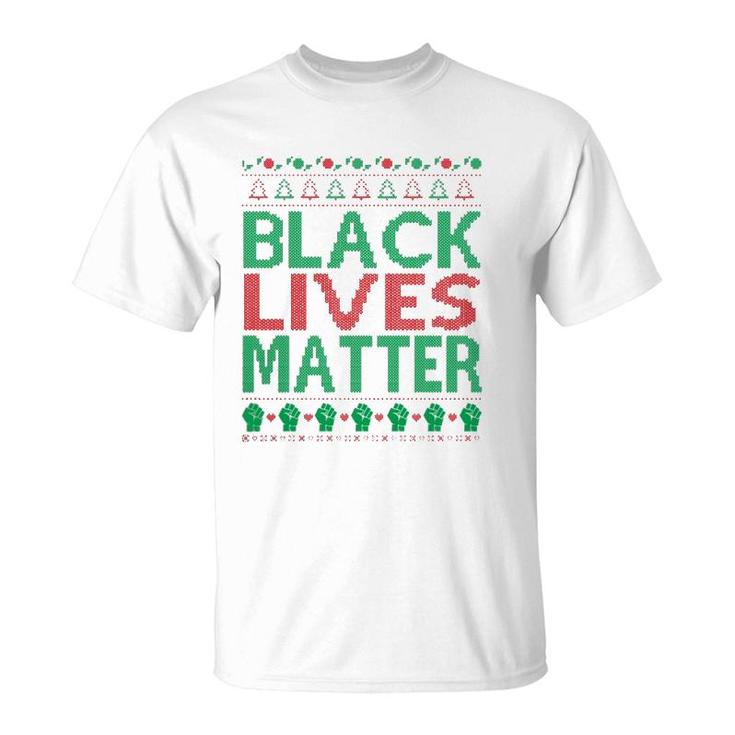 Black Lives Matter Ugly Christmas Gift T-Shirt