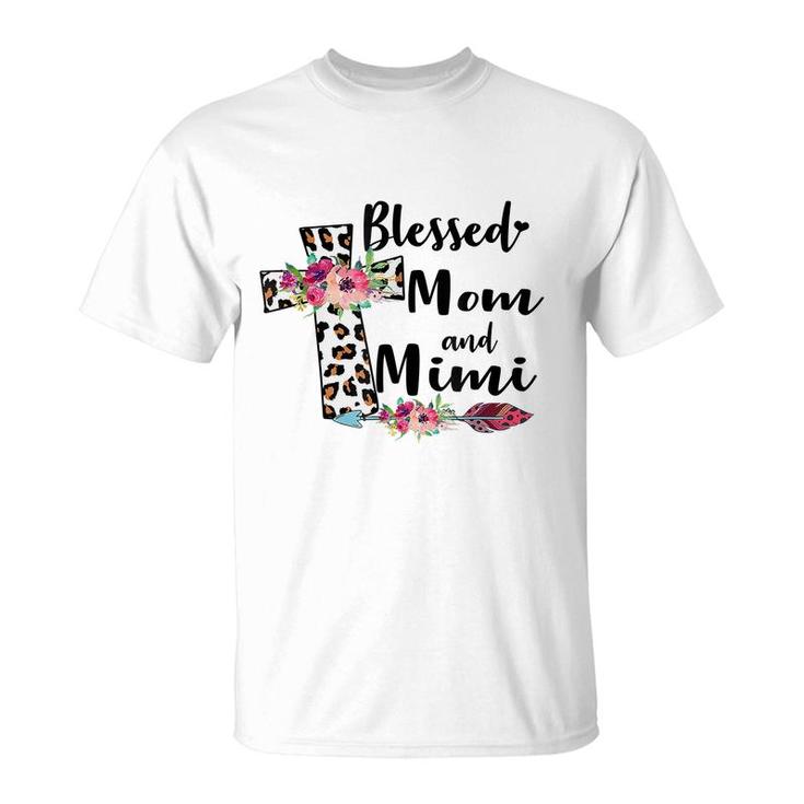 Blessed To Be Called Mom And Mimi Mothers Day  T-Shirt
