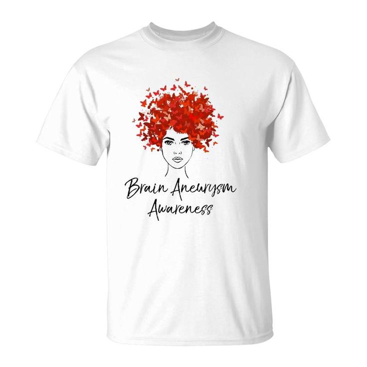 Brain Aneurysm Awareness Butterflies Gift T-Shirt
