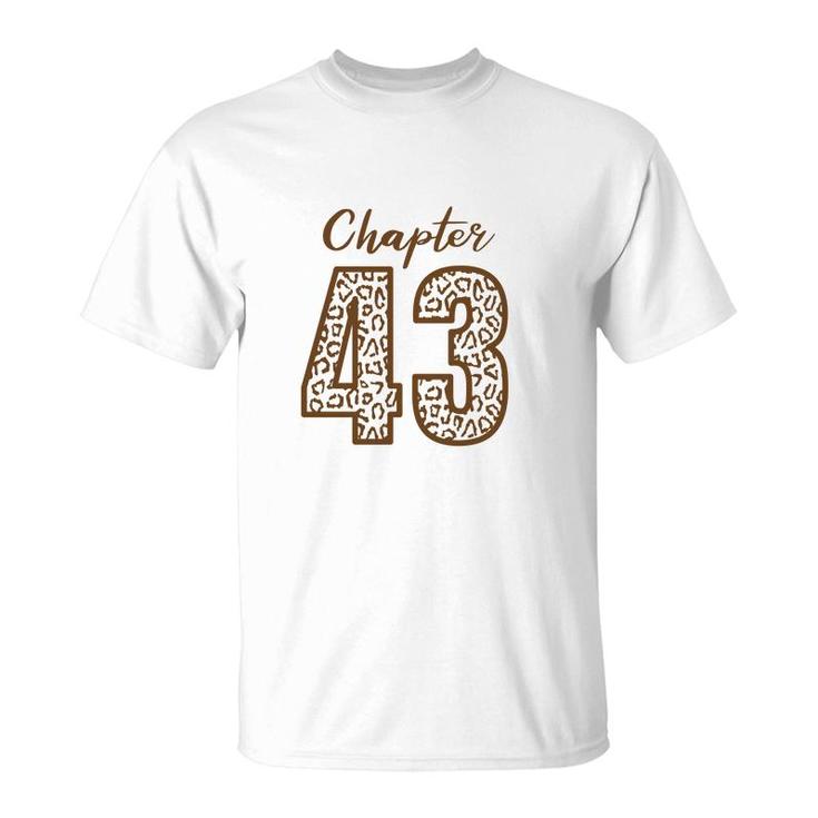 Chapter 43 Orange Leopard 43Th Birthday 1979 T-Shirt