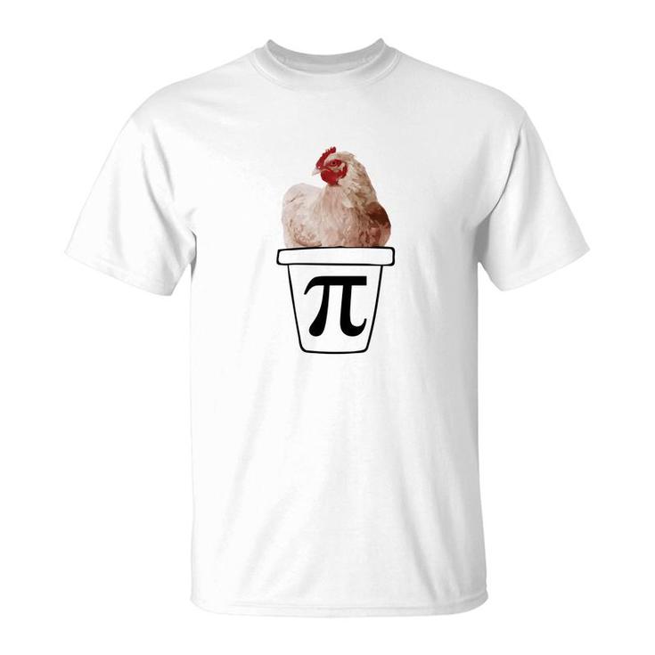 Chicken Pot Pi Funny Pi Day Parody Joke Math Tee T-Shirt