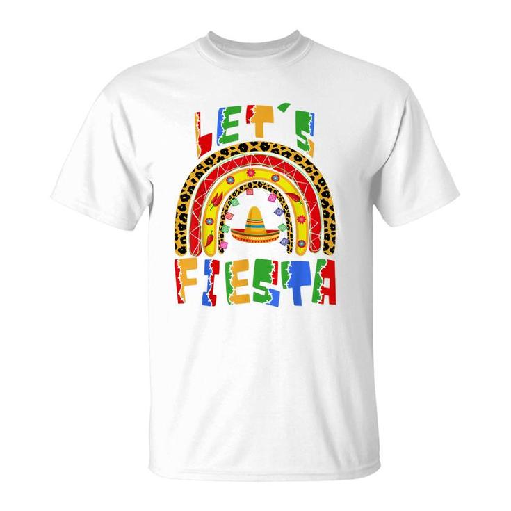 Cinco De Mayo Rainbow Lets Fiesta Women Men & Kids   T-Shirt