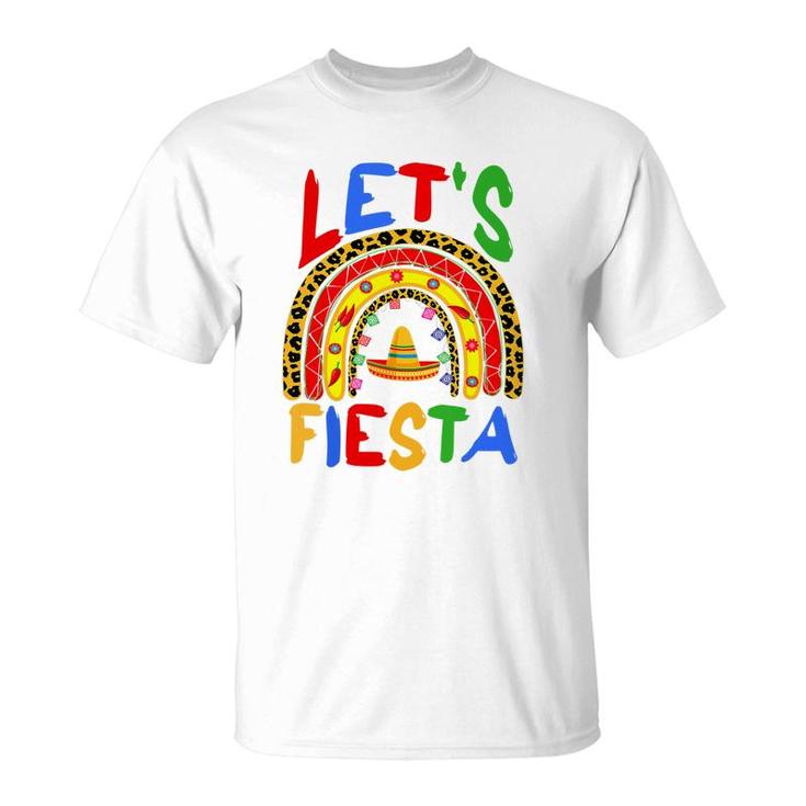 Cinco De Mayo Rainbow Lets Fiesta Women Men Kids T-Shirt