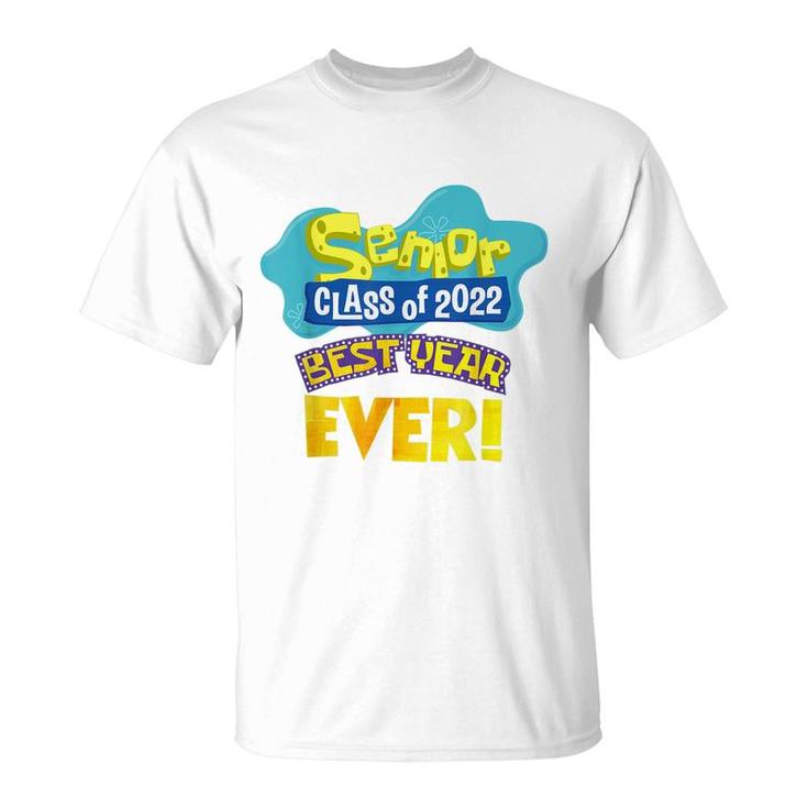 Class Of 2022 Senior 90S 2000S Tv Style Best Year Ever Grad  T-Shirt