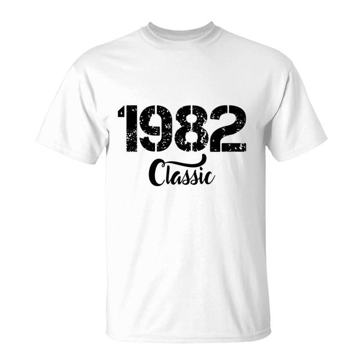 Classic 1982 40Th Birthday 1982 Vintage Black T-Shirt