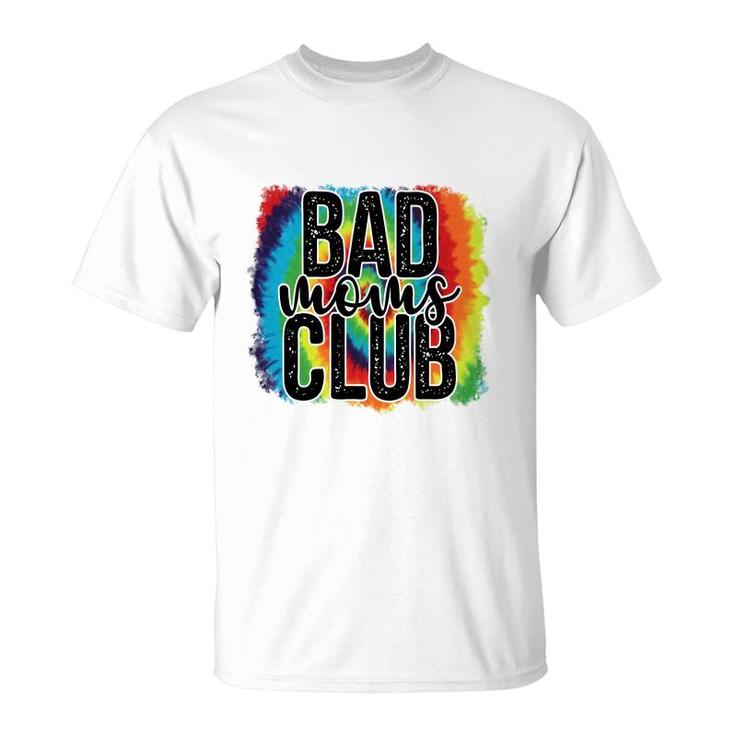 Colorful Bad Moms Club Vintage Mothers Day T-Shirt