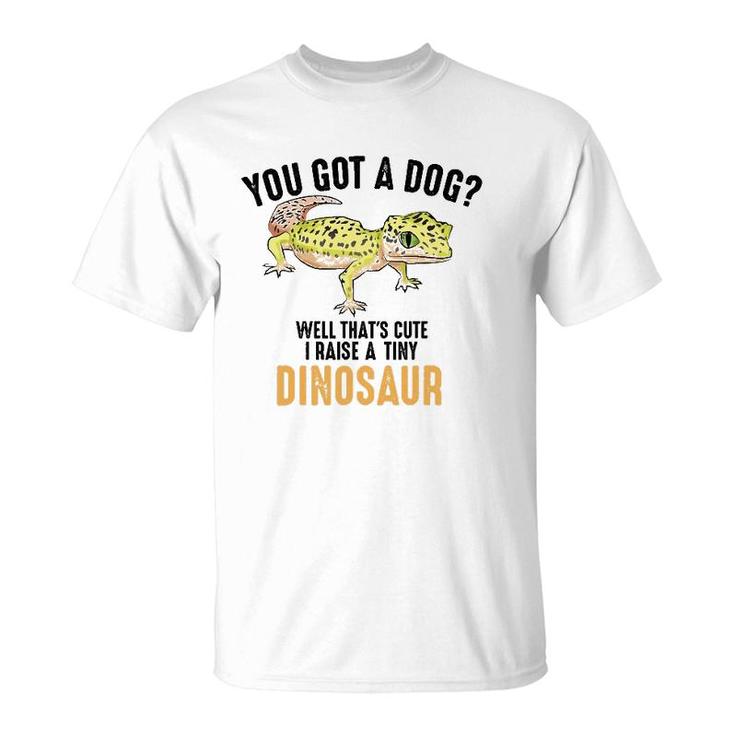 Cool I Raise Tiny Dinosaur Funny Leopard Gecko Pet Gift T-Shirt
