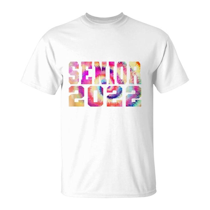 Cool Senior 2022 Tie Dye Art  T-Shirt