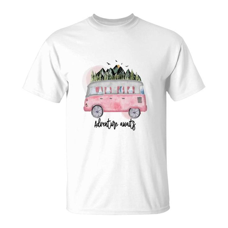 Custom Adventure Awaits For You Camp Life T-Shirt