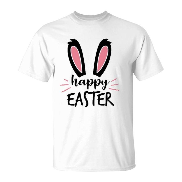 Cute Bunny Design For Sunday School Or Egg Hunt Happy Easter T-Shirt