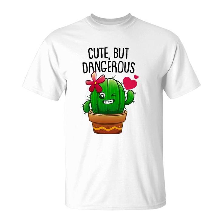 Cute Cactus Gift For Women Girls Plant Lovers Funny Cacti T-Shirt