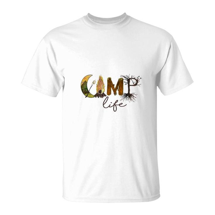 Cute Design Camp Life Relax Idea T-Shirt