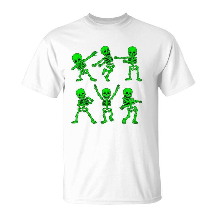 Dancing Skeletons Dance Challenge Girl Boys Kids Halloween T-Shirt
