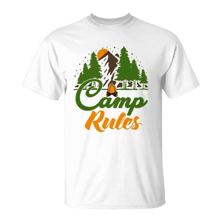 Explore Travel Lover Makes Camp Rules For Them T-Shirt