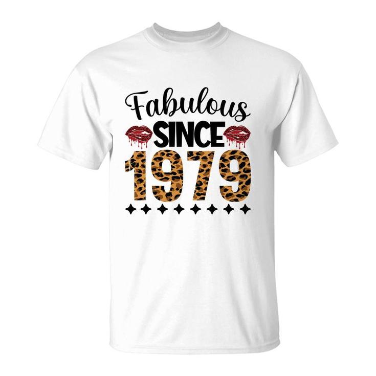 Fabulous Since 1979 43Th Birthday 1979 Leopard T-Shirt