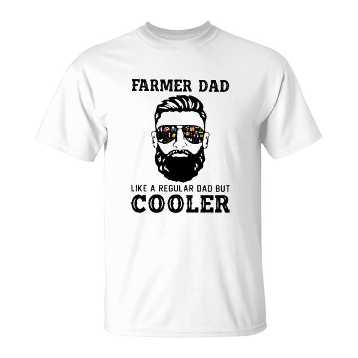 Farmer Dad Like A Regular Dad But Cooler 2022 Trend T-Shirt