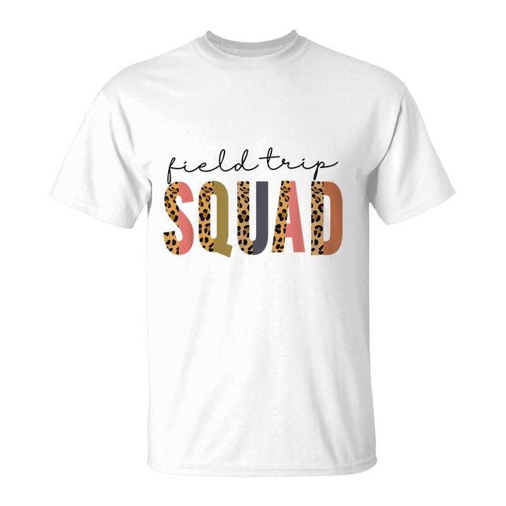 Field Trip Squad Leopard Field Day Games Kids Kindergarten  T-Shirt