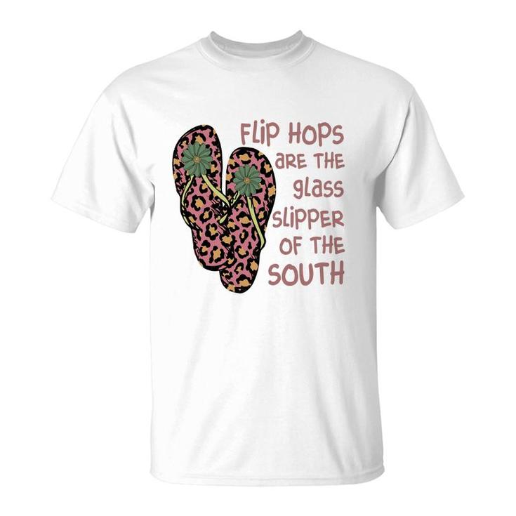 Flip Hops Are The Glass Supper Of The South Retro Beach T-Shirt