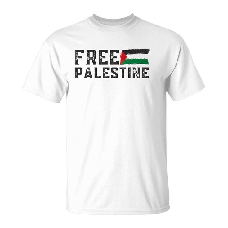 Free Palestine Flag Arabic Gaza T-Shirt