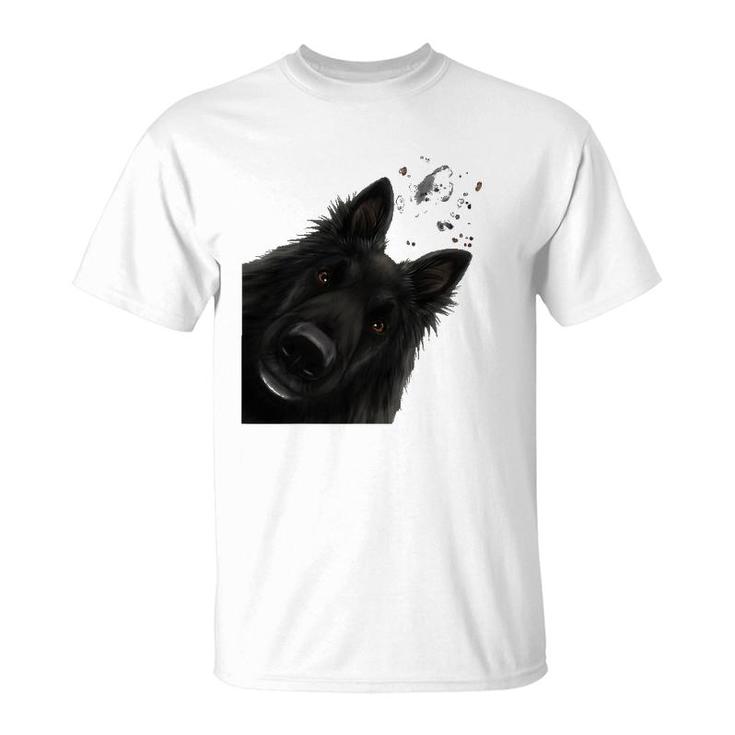 Funny Curious Belgian Shepherd Dog Groenendael T-Shirt