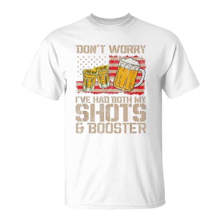 Funny Had My 2 Shots Dont Worry Had Both My Shots Tequila  T-Shirt