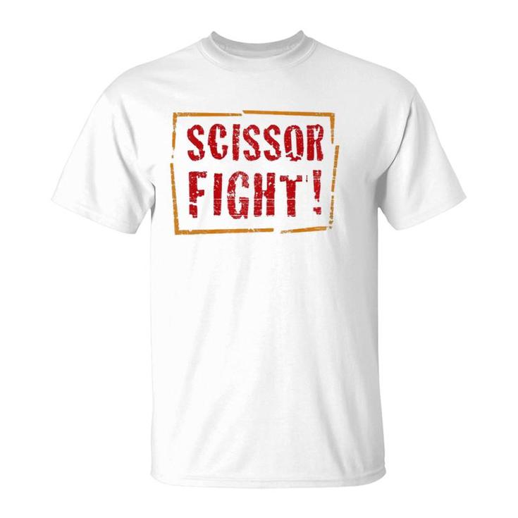 Funny Scissor Fight Grade School Teacher Student T-Shirt