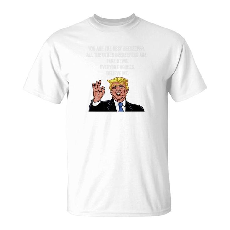 Funny Trump Beekeeper Honey Farmer Apiarist Gift Tee T-Shirt
